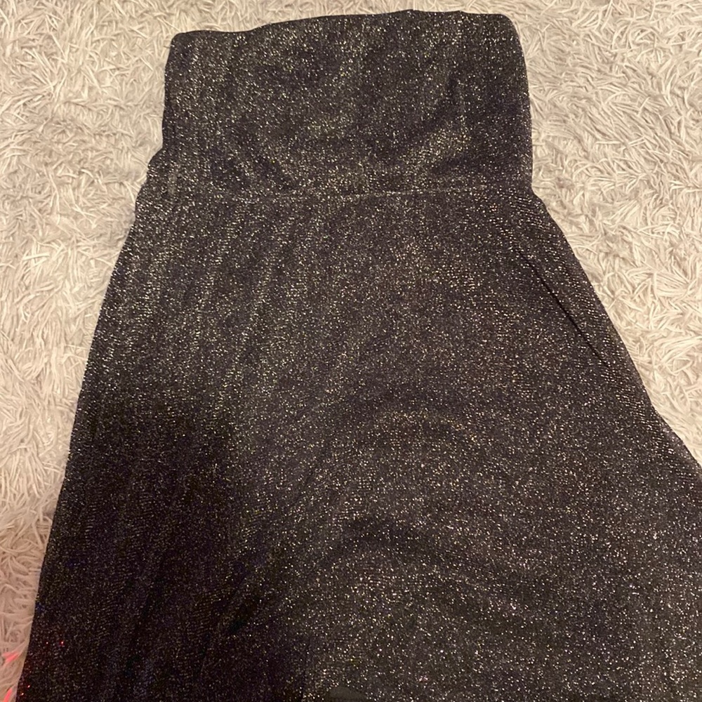 black tube top dress
